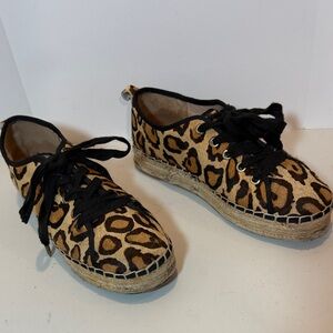 Sam Edelman Leopard Print Espadrille Sneakers